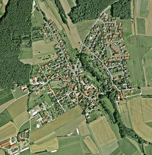 Oberschoellenbach seen from space in 2006
